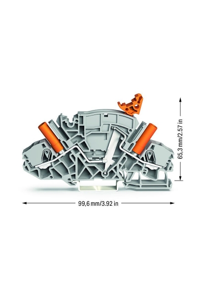 Wago 2007-8821 20 Adet 6-10mm2 2 İletkenli Ayırıcı Test Klemensi - Thumbnail