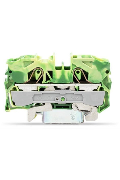 Wago - Wago 2010-1207 25 Adet 16mm2 Sarı Yeşil 2 İletkenli Topraklamalı Ray Klemens