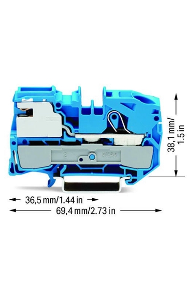Wago 2016-7114 25 Adet 25mm2 1 İletkenli Nötr Ayırma Klemensi - Thumbnail