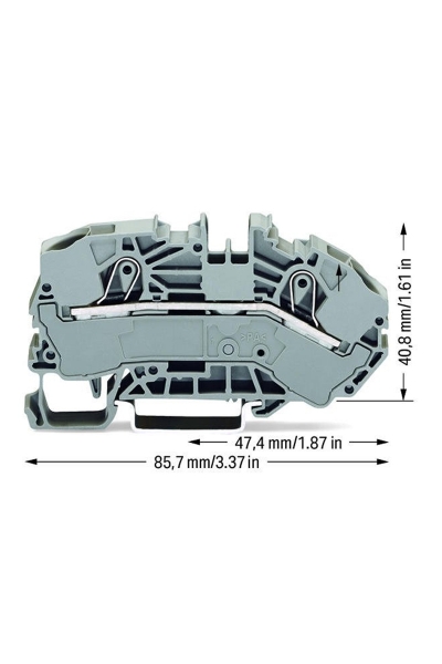 Wago 2016-7601 20 Adet 25mm2 L Dağıtım Kutuları için Güç Dağıtım Klemensi - Thumbnail