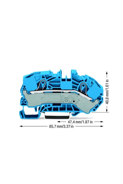 Wago 2016-7604 20 Adet 25mm2 N Dağıtım Kutuları için Güç Dağıtım Klemensi - Thumbnail