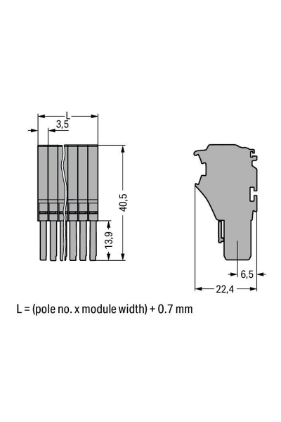Wago 2020-102 100 Adet 1.5mm2 1 İletken 2 Kutup CCS Dişi Konnektör - Thumbnail