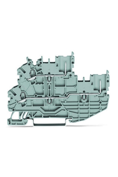Wago - Wago 2020-2201 50 Adet 1.5mm2 Gri 1 Kablo 1 Soket Bağlantılı Ray Klemens