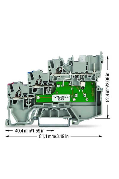 Wago 2020-5311/1102-950 50 Adet 1.5mm2 3 İletkenli Ledli Sensör Klemensi - Thumbnail