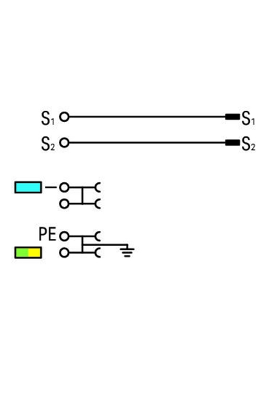 Wago 2020-5317/102-000 50 Adet 1.5mm2 3 İletkenli Topraklı Aktüatör Klemensi - Thumbnail