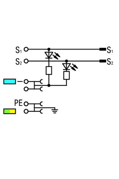 Wago 2020-5317/1102-950 50 Adet 1.5mm2 3 İletkenli Topraklı Sensör Klemensi - Thumbnail