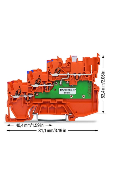 Wago 2020-5372/1102-953 15 Adet 1.5mm2 24VDC 3 İletkenli Ledli Sensör Klemensi - Thumbnail
