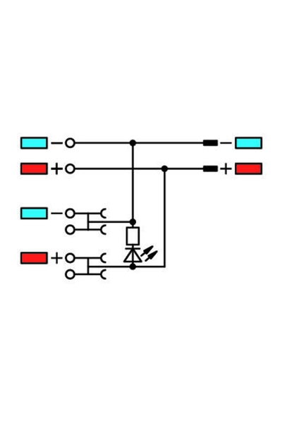 Wago 2020-5372/1102-953 15 Adet 1.5mm2 24VDC 3 İletkenli Ledli Sensör Klemensi - Thumbnail