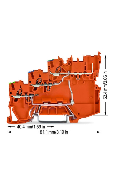 Wago 2020-5377/102-000 15 Adet 3 İletkenli Topraklı Sensör Besleme Klemensi - Thumbnail