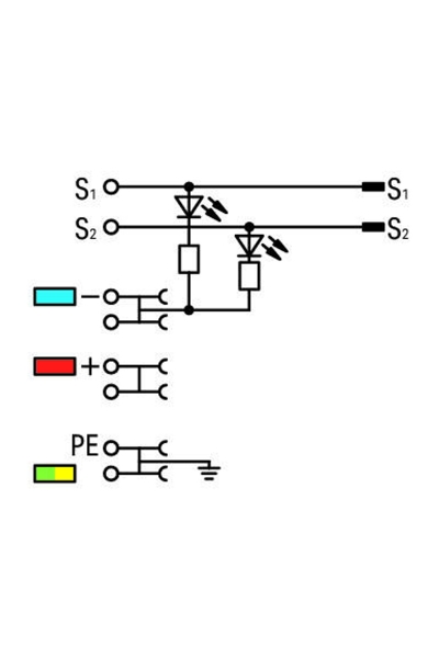Wago 2020-5417/1102-950 50 Adet 1.5mm2 4 İletkenli Ledli Sensör Klemensi - Thumbnail
