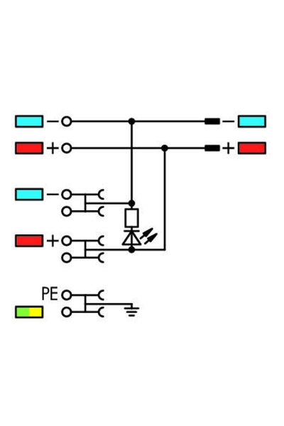 Wago 2020-5477/1102-953 15 Adet 1.5mm2 4 İletkenli Sensör Besleme Klemensi - Thumbnail