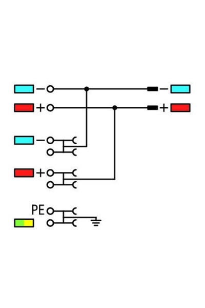 Wago 2020-5477 15 Adet 1.5mm2 4 İletkenli Topraklı Sensör Besleme Klemensi - Thumbnail
