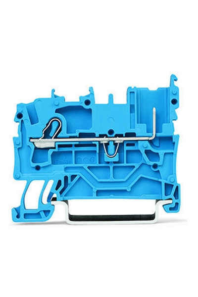 Wago - Wago 2022-1204 100 Adet 4mm2 Mavi 1 Kablo 1 Soket Bağlantılı Ray Klemens