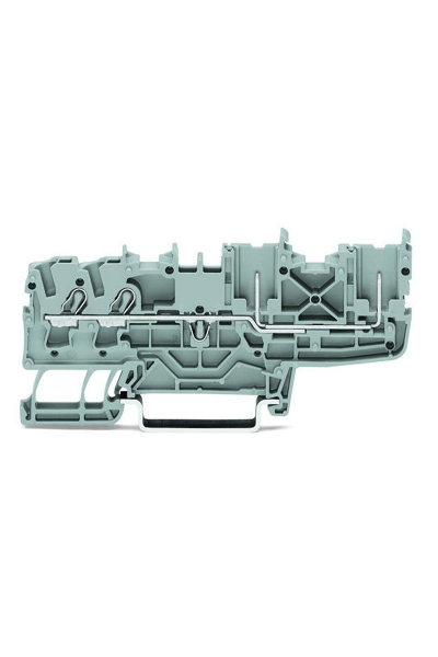 Wago - Wago 2022-1401 50 Adet 4mm2 Gri 2 Kablo 2 Soket Bağlantılı Ray Klemens