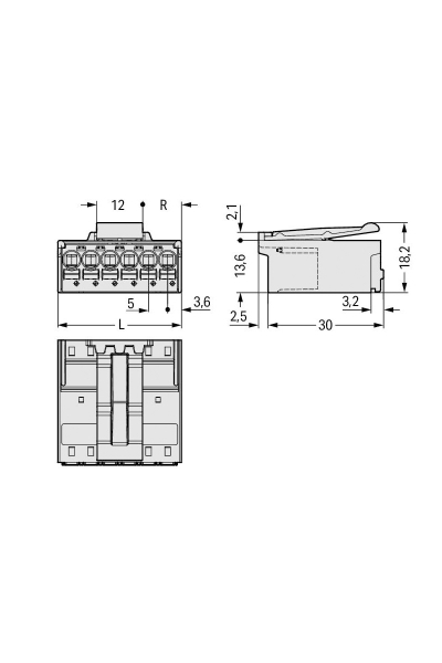 Wago 2092-1526/002-000 100 Adet 2.5mm2 6 Kutuplu Erkek Soket - Thumbnail