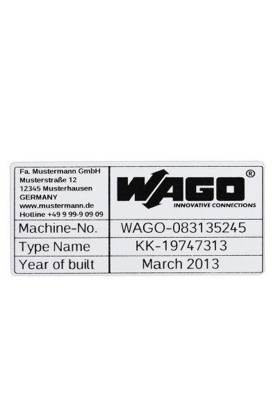Wago - Wago 210-804 44x99mm Gümüş Pano Etiketi Wago - Wago 210-804 44x99mm Gümüş Pano Etiketi