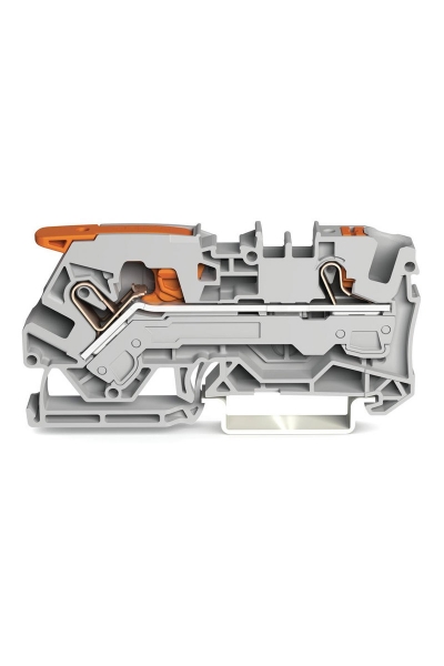 Wago - Wago 2106-5201 25 Adet 10mm2 Gri 2 İletkenli Kollu Basma Butonlu Klemens