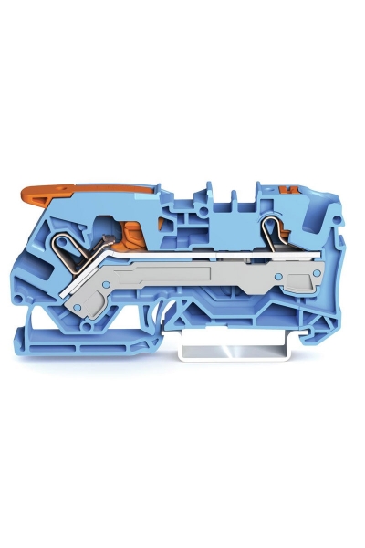 Wago - Wago 2106-5204 25 Adet 10mm2 Mavi 2 İletkenli Kollu Basma Butonlu Klemens