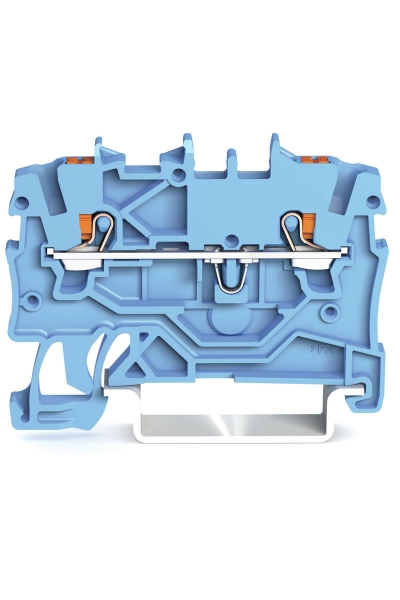 Wago - Wago 2200-1204 100 Adet 1.5mm2 Mavi 2 İletkenli Basma Butonlu Klemens