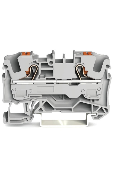 Wago - Wago 2206-1201 50 Adet 10mm2 Gri 2 İletkenli Basma Butonlu Klemens
