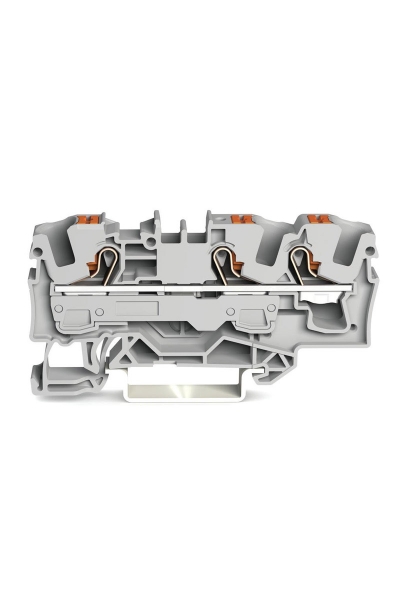 Wago - Wago 2206-1301 25 Adet 10mm2 Gri 3 iletkenli Basma Butonlu Klemens