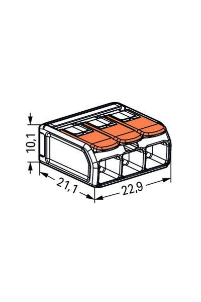 Wago 221-613 30 Adet 6mm2 Buat ve Çok Amaçlı Klemens - Thumbnail