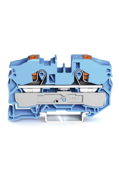 Wago - Wago 2216-1204 20 Adet 25mm2 Mavi 2 İletkenli Basma Butonlu Klemens