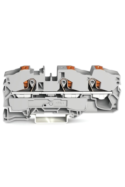 Wago - Wago 2216-1301 20 Adet 25mm2 Gri 3 iletkenli Basma Butonlu Klemens