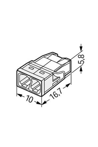 Wago - Wago 2273-202 100 Adet 2x2 5mm2 Buat Klemensi Wago 2273-202 100 Adet 2x2 5mm2 Buat Klemensi - Thumbnail