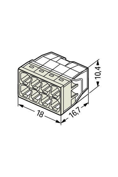 Wago 2273-208 50 Adet 8x2 5mm2 Buat Klemensi - Thumbnail