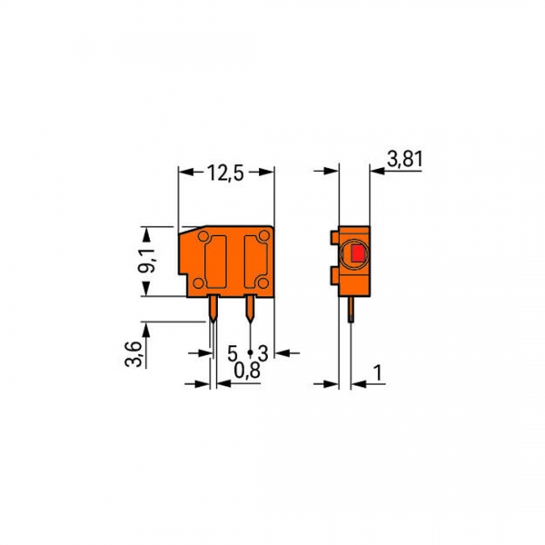 Wago 235-101/330-000 100 Adet 1.5mm2 Tek Kutuplu Modüler Klemens - Thumbnail