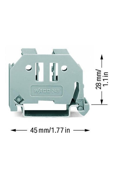 Wago 249-117 50 Adet DIN 35 Ray 10mm Vidasız Durdurucu - Thumbnail