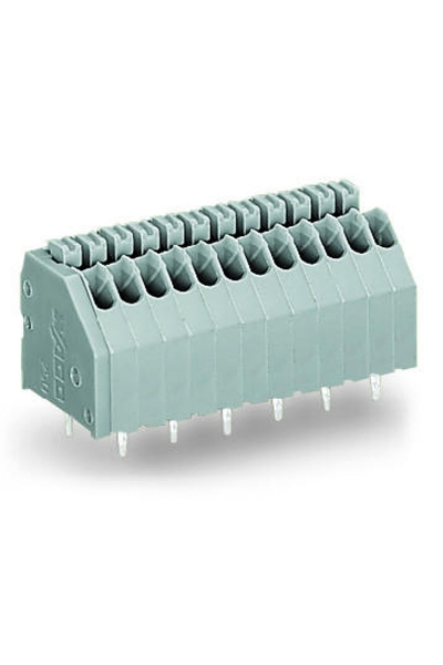 Wago - Wago 250-404 100 Adet 2.5mm Basma Düğmeli 1 İletkenli 4 Kutuplu PCB Klemens