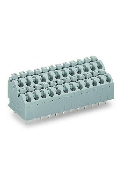 Wago 250-704 33 Adet 5mm Basma Düğmeli Çift Katlı 4x2 Kutuplu PCB Klemens - Thumbnail