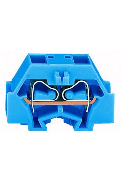 Wago - Wago 260-334 50 Adet 1.5mm2 Mavi Flanşlı 4 İletkenli Mini Klemens