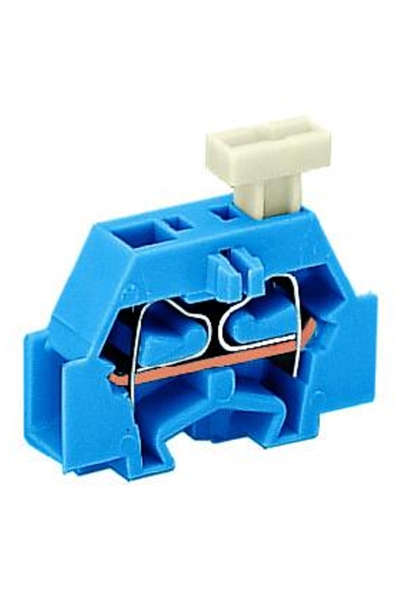 Wago 261-304/331-000 50 Adet 2.5mm2 Mavi Flanşlı 2 İletkenli Mini Klemens