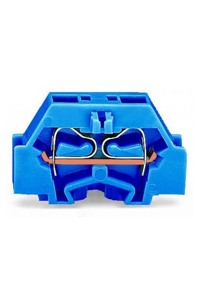 Wago - Wago 261-304 50 Adet 2.5mm2 Mavi Flanşlı 2 İletkenli Mini Klemens