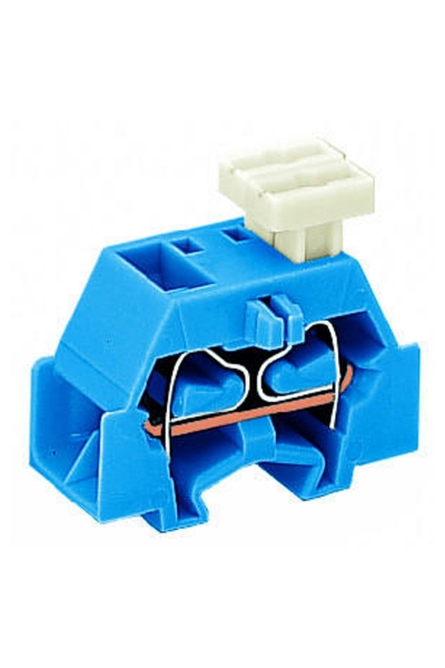 Wago 261-334/332-000 50 Adet 2.5mm2 Mavi Flanşlı 4 İletkenli Mini Klemens
