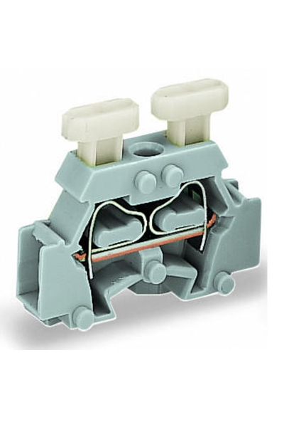 Wago 261-411/341-000 50 Adet 2.5mm2 Gri Flanşlı 2 İletkenli Mini Klemens