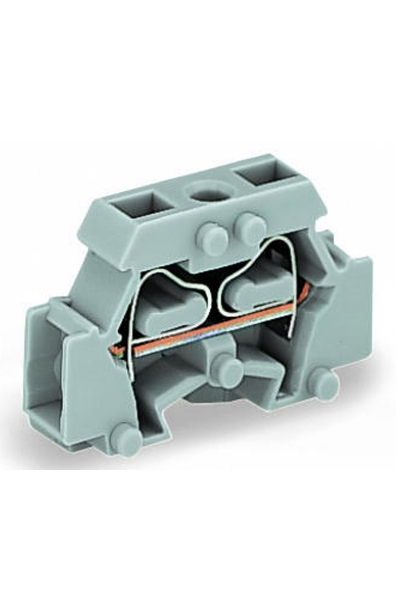 Wago 261-411 50 Adet 2.5mm2 Gri Flanşlı 2 İletkenli Mini Klemens