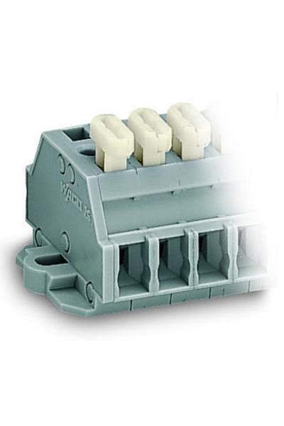 Wago 261-423/331-000 100 Adet 2.5mm2 Gri 3 Kutup 2 İletkenli Mini Klemens Dizisi - Thumbnail