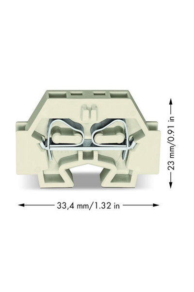Wago 262-181 50 Adet 4mm2 Gri Snap in Sonlandırma 2 İletkenli Mini Klemens - Thumbnail