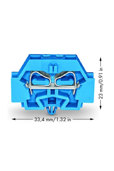 Wago 262-314 50 Adet 4mm2 Mavi Snap in 2 İletkenli Mini Klemens - Thumbnail