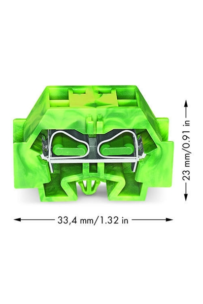 Wago 262-347 50 Adet 4mm2 Sarı Yeşil Snap in 4 İletkenli Mini Klemens - Thumbnail