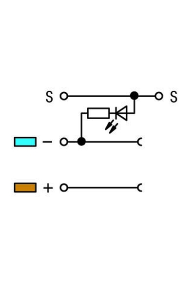 Wago 270-560/281-434 50 Adet 24VDC Ledli 3 İletkenli Aktüatör Klemensi - Thumbnail