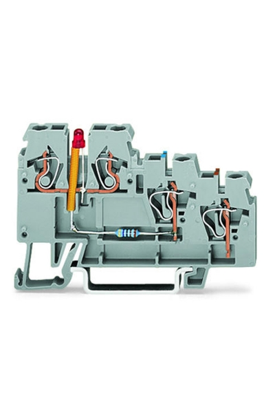 Wago 270-560/281-434 50 Adet 24VDC Ledli 3 İletkenli Aktüatör Klemensi - Thumbnail