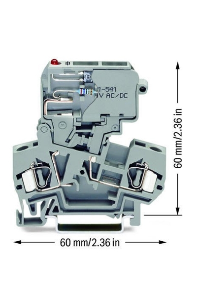 Wago 281-611/281-541 50 Adet 4mm2 Led Göstergeli 12-30V Sigortalı Klemens - Thumbnail