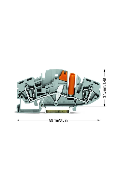 Wago 282-811 20 Adet Temassız Test Prizli 2 İletkenli Aktarma Klemensi - Thumbnail