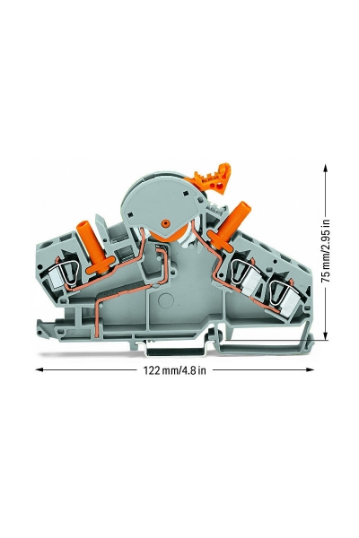 Wago 282-870 20 Adet 6mm2 3 İletkenli Ayırıcı Test Klemensi - Thumbnail