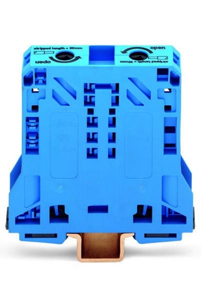 Wago - Wago 285-154 5 Adet 50-70mm2 Mavi 2 İletkenli Yüksek Akım Klemensi